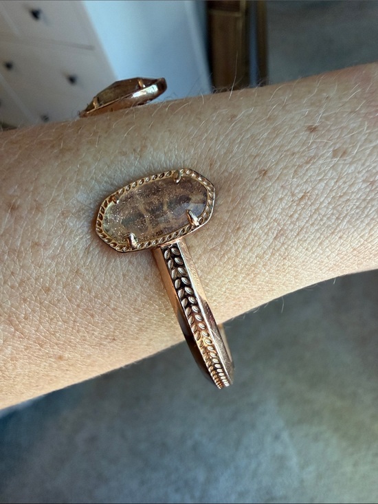 Kendra Scott Jewelry - Kendra Scott Rose Gold Crystal Stone Cuff Bracelet